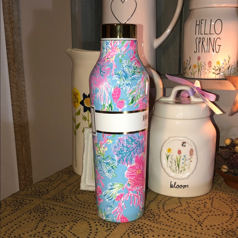 Lilly Pulitzer Stainless Steel Water Bottle Featured In Cay To My Heart 20oz - Picture 6 of 11